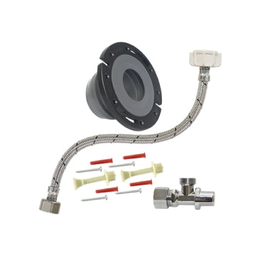 KIT PARA INSTALACIÓN DE SANITARIO CON BRIDA FLEXIBLE PARA TUBO DE COBRE