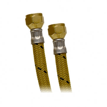 MANGUERA FLEX GAS 10 X 150 CM CONECTOR FLEXIBLE PARA GAS USO DOMÉSTICO 3/8" FLARE X 3/8" FLARE